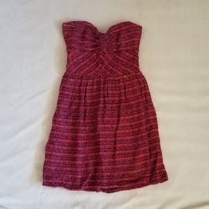 Red Roxy Fall Doll Textured Dress XS